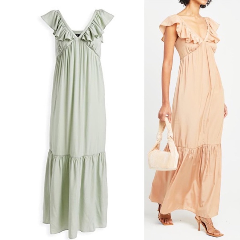 Free People o.p.t Green Jay Dress XS NWT